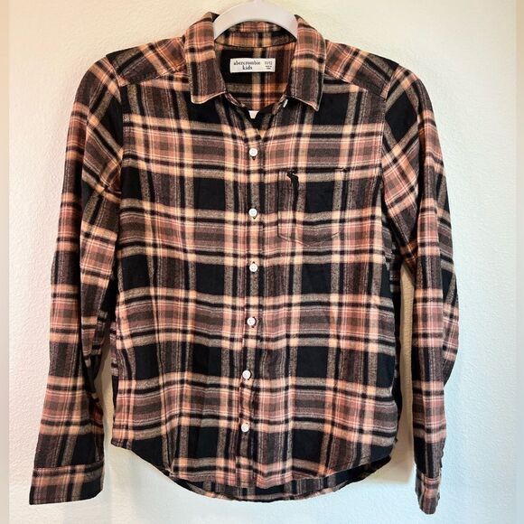 ABERCROMBIE KIDS FLANNEL SHIRT - Picture 1 of 4